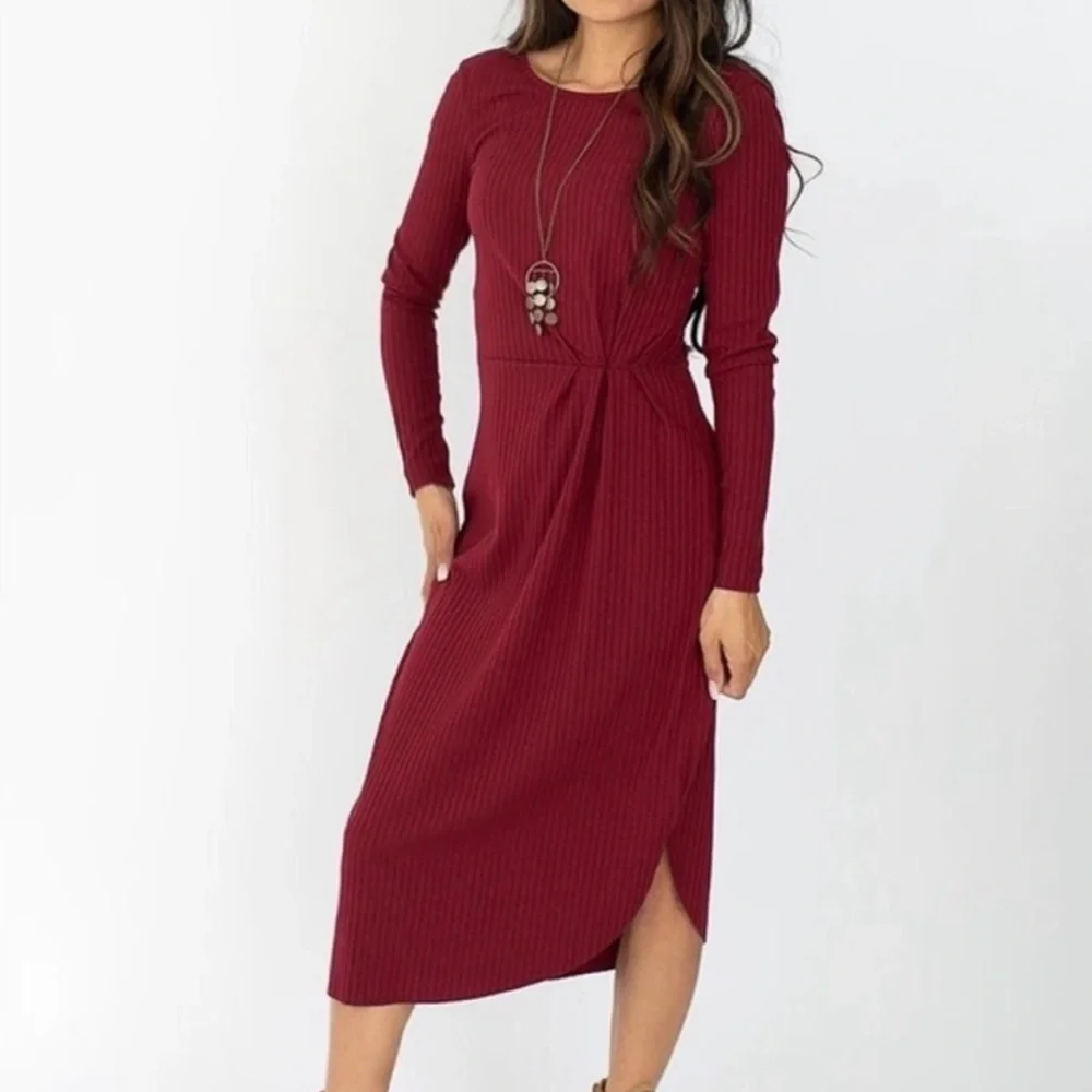 Joyfolie Rib Dress - Picture 1 of 1